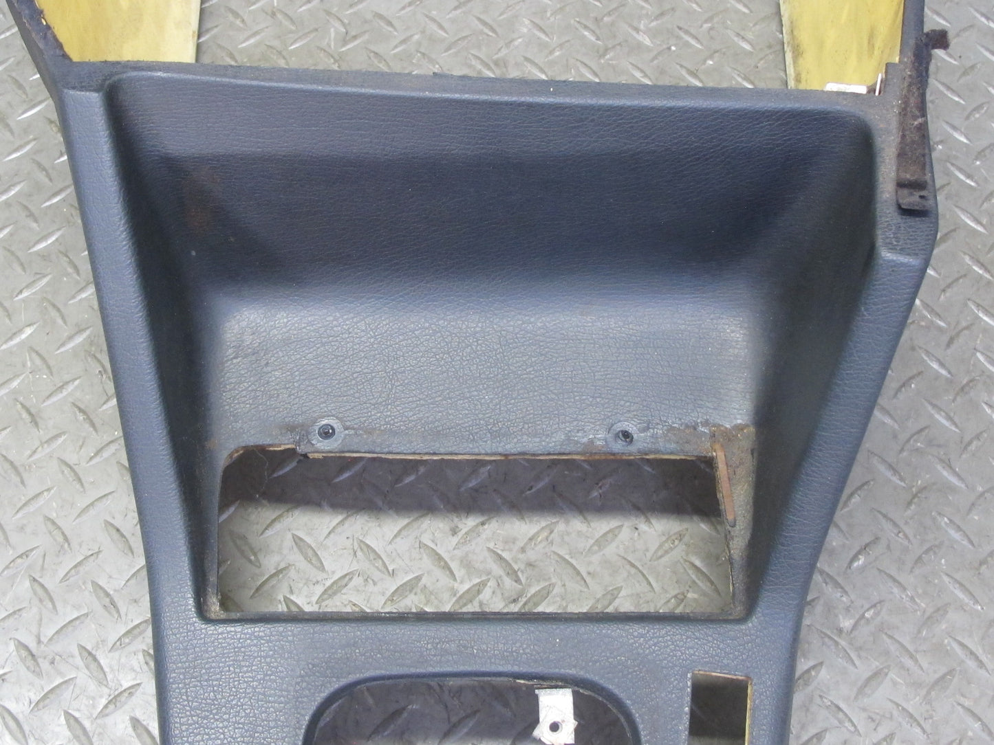87-91 BMW E30 325i Convertible Front Center Console Panel 5 Hole Black OEM
