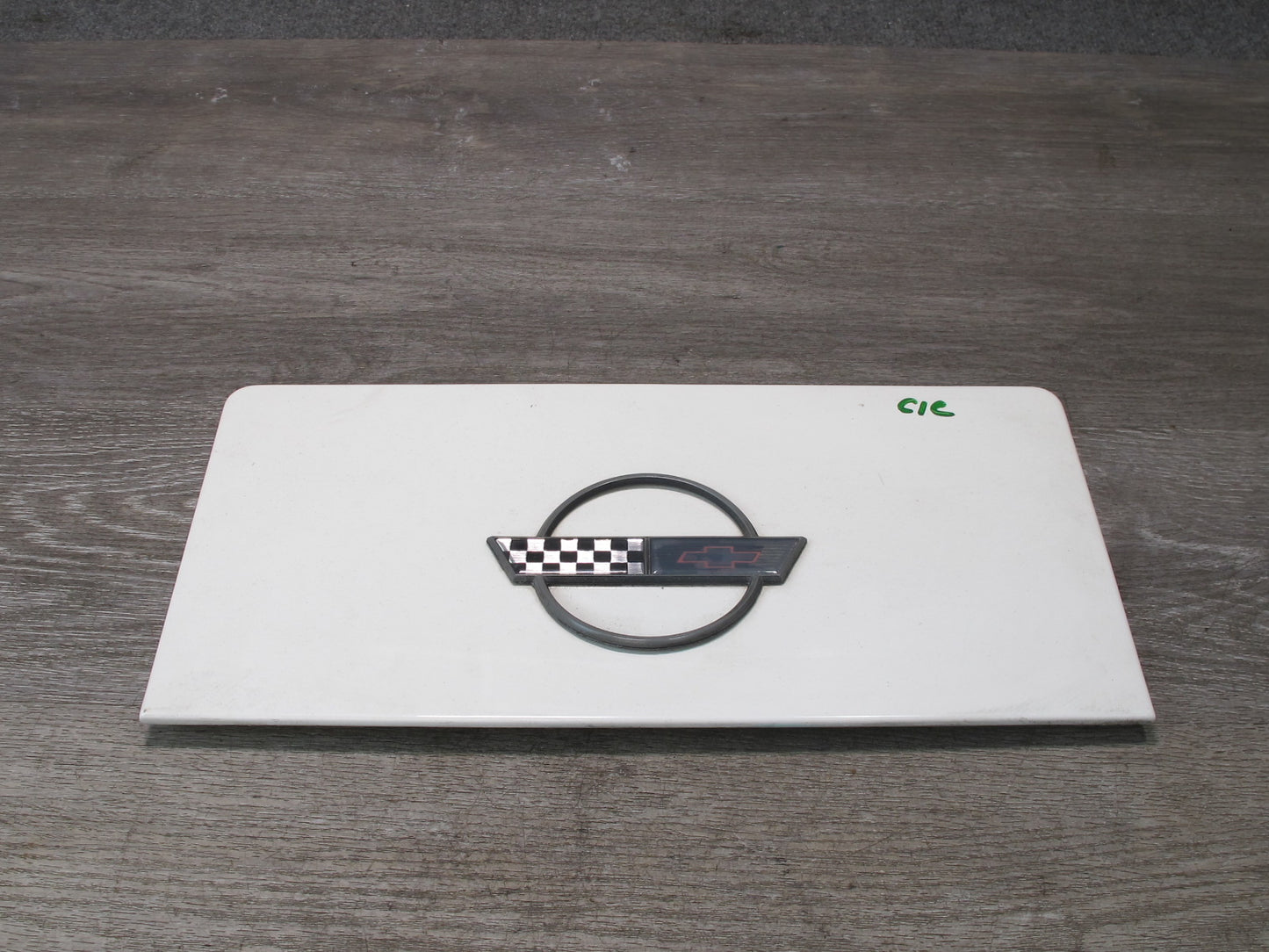 91-96 Chevrolet Corvette C4 Fuel Door Lid Cover w Emblem Logo OEM