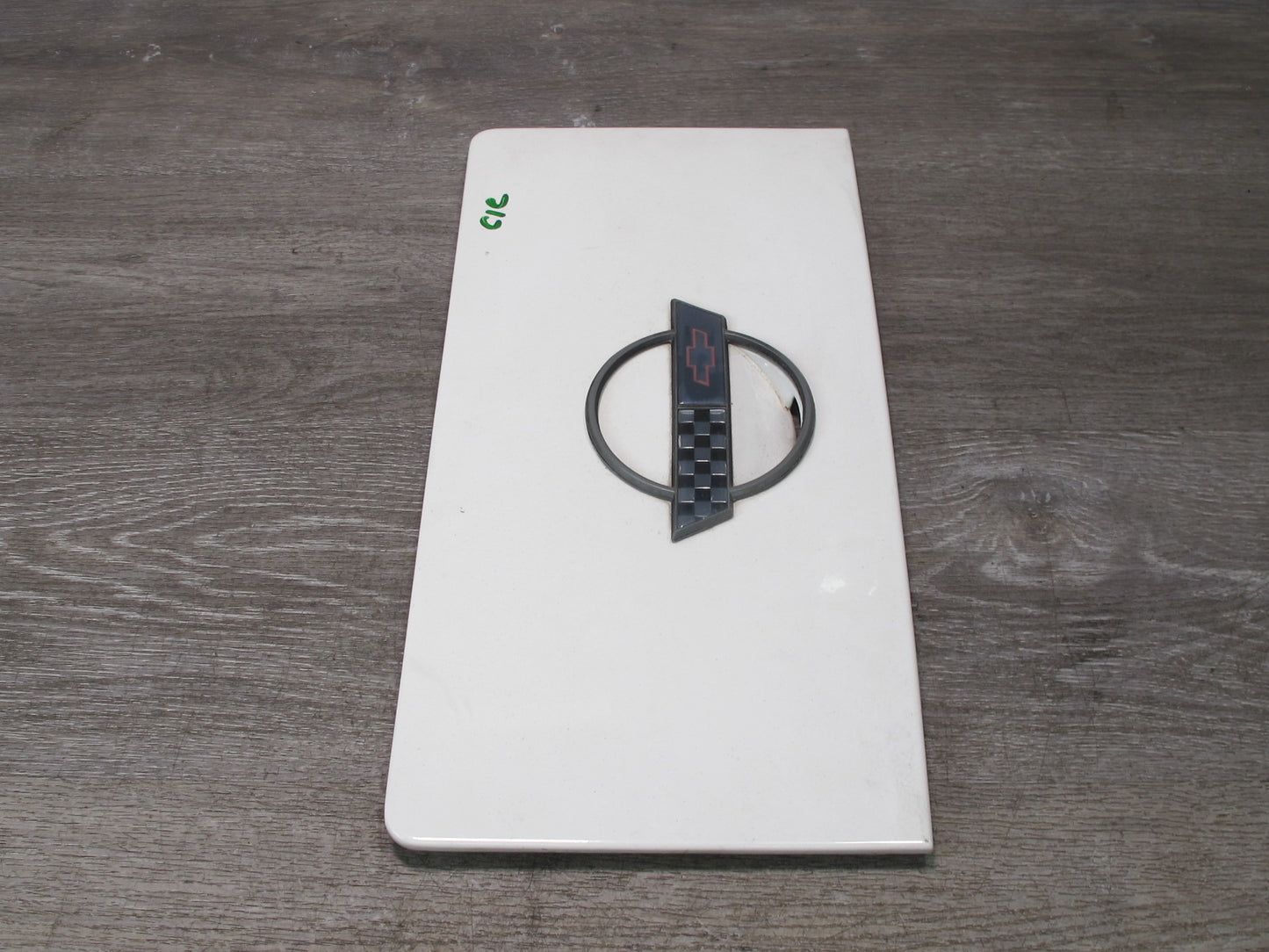 91-96 Chevrolet Corvette C4 Fuel Door Lid Cover w Emblem Logo OEM