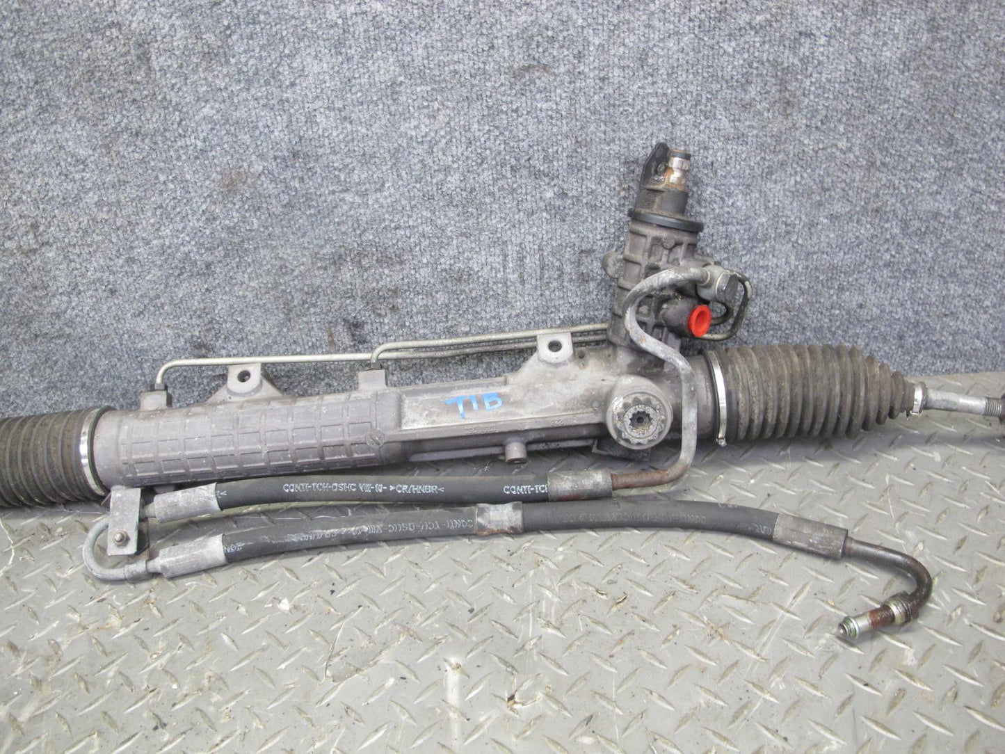 02-06 BMW E46 330Ci 330i Power Steering Rack & Pinion Yellow TAG 6757650 OEM