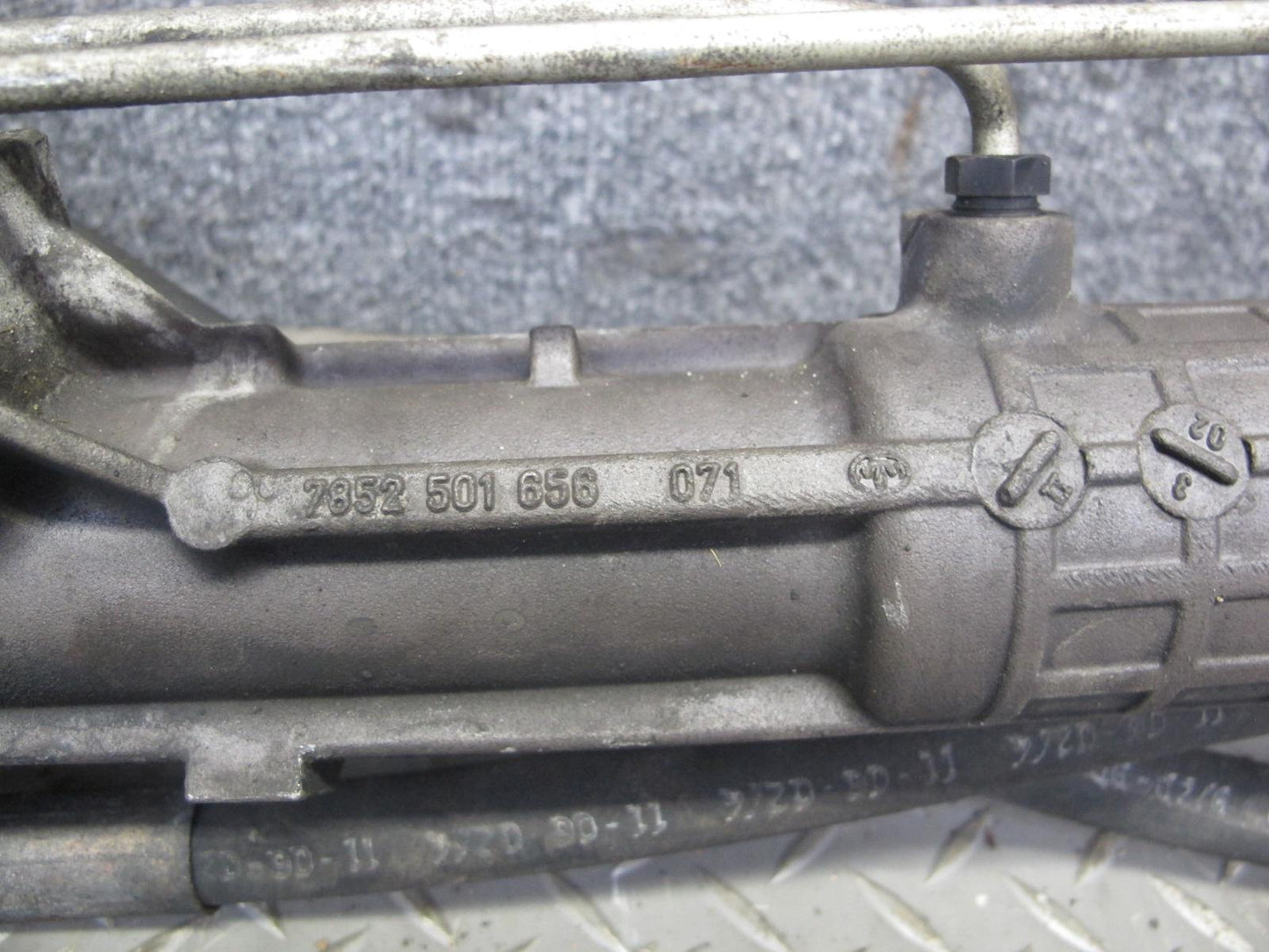 02-06 BMW E46 330Ci 330i Power Steering Rack & Pinion Yellow TAG 6757650 OEM