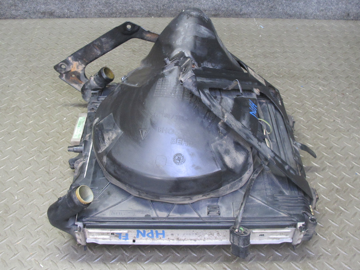 1999-2005 Porsche 911 996 Engine Left Cooling Radiator Condenser W/ Support