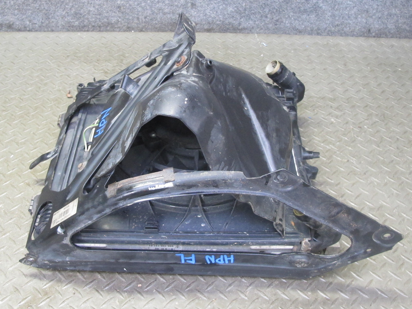 1999-2005 Porsche 911 996 Engine Left Cooling Radiator Condenser W/ Support