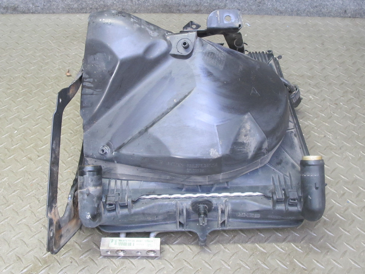 1999-2005 Porsche 911 996 Engine Left Cooling Radiator Condenser W/ Support