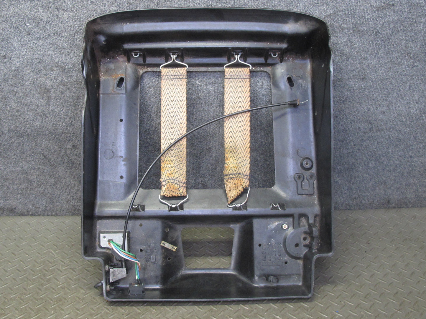 90-96 Chevrolet Corvette C4 Front Right Sport Seat Lower Bottom Frame Panel OEM