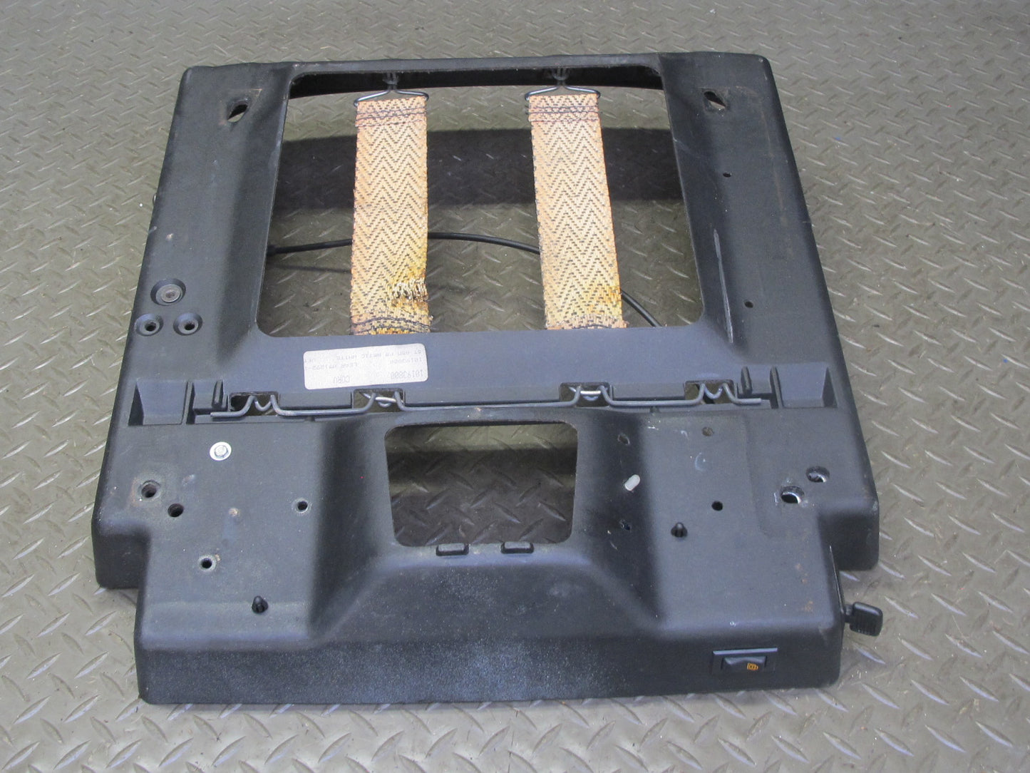 90-96 Chevrolet Corvette C4 Front Right Sport Seat Lower Bottom Frame Panel OEM