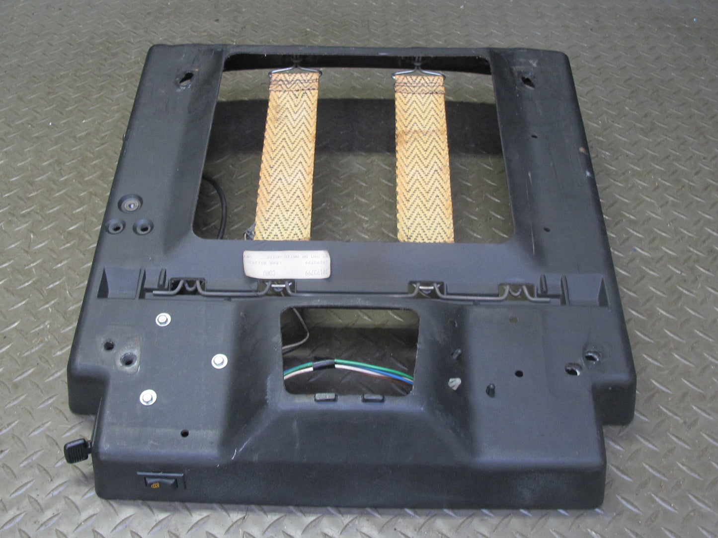 90-96 Chevrolet Corvette C4 Front Left Sport Seat Lower Bottom Frame Panel OEM