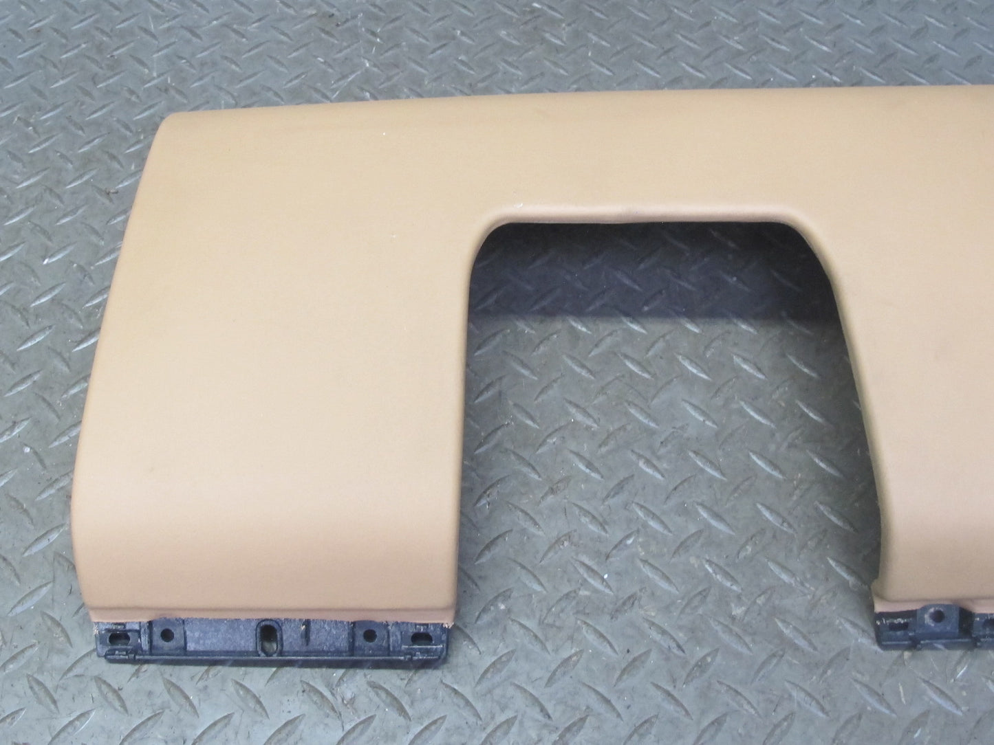 2003-2010 Porsche Cayenne 957 Dash Front Left Leather Knee Trim Panel Sand Beige