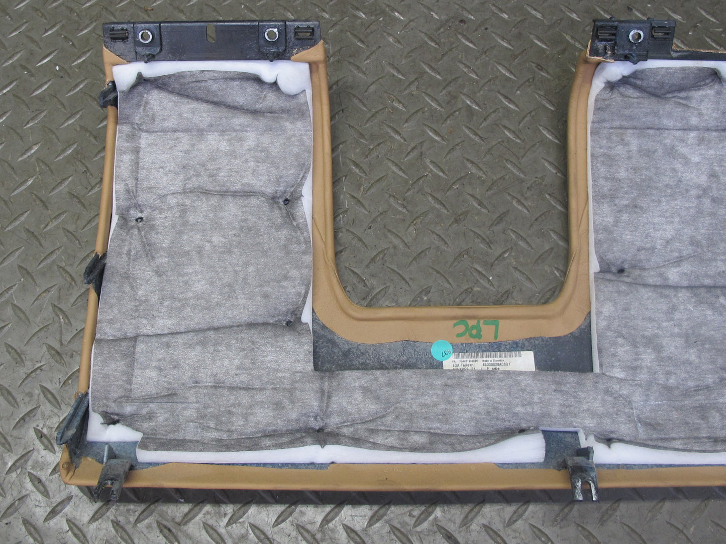 2003-2010 Porsche Cayenne 957 Dash Front Left Leather Knee Trim Panel Sand Beige