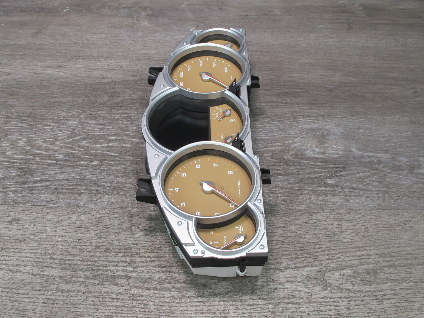 08-10 Porsche Cayenne 957 Turbo Instrument Cluster Gauge Speedometer Sand Beige