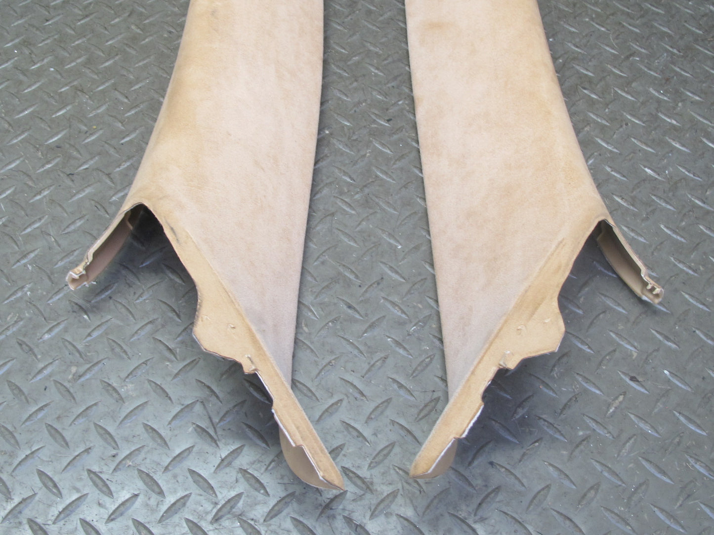 2003-2010 Porsche Cayenne 957 Front Interior A Pillar Trim Panel Alcantara Set
