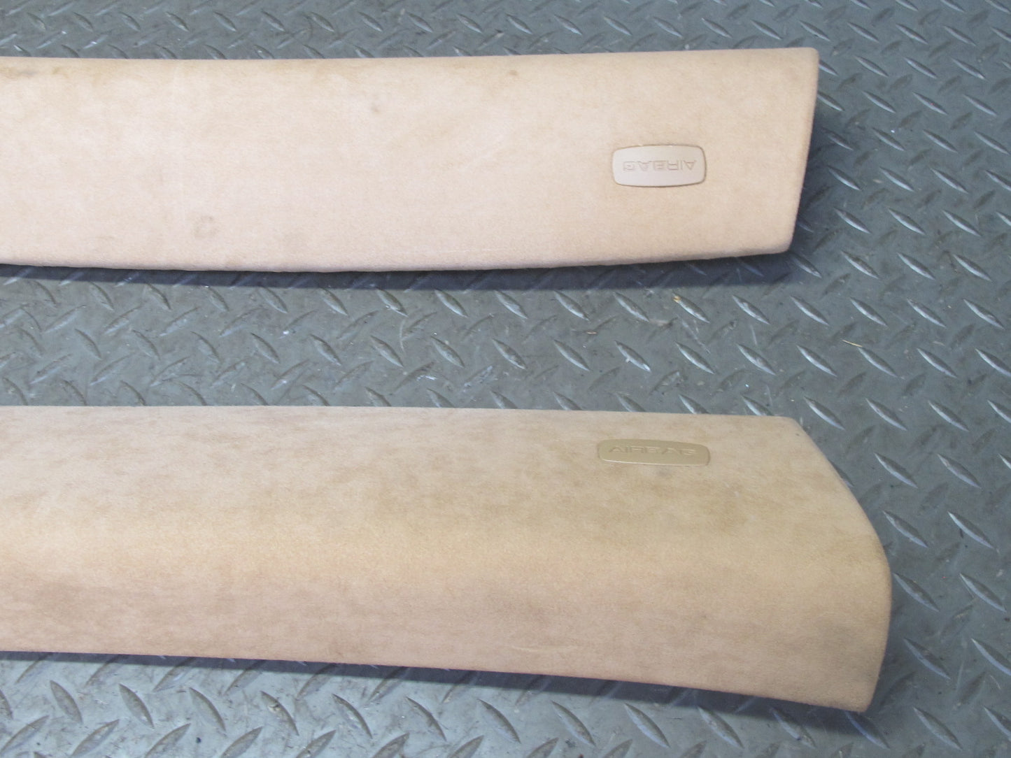 2003-2010 Porsche Cayenne 957 Front Interior A Pillar Trim Panel Alcantara Set
