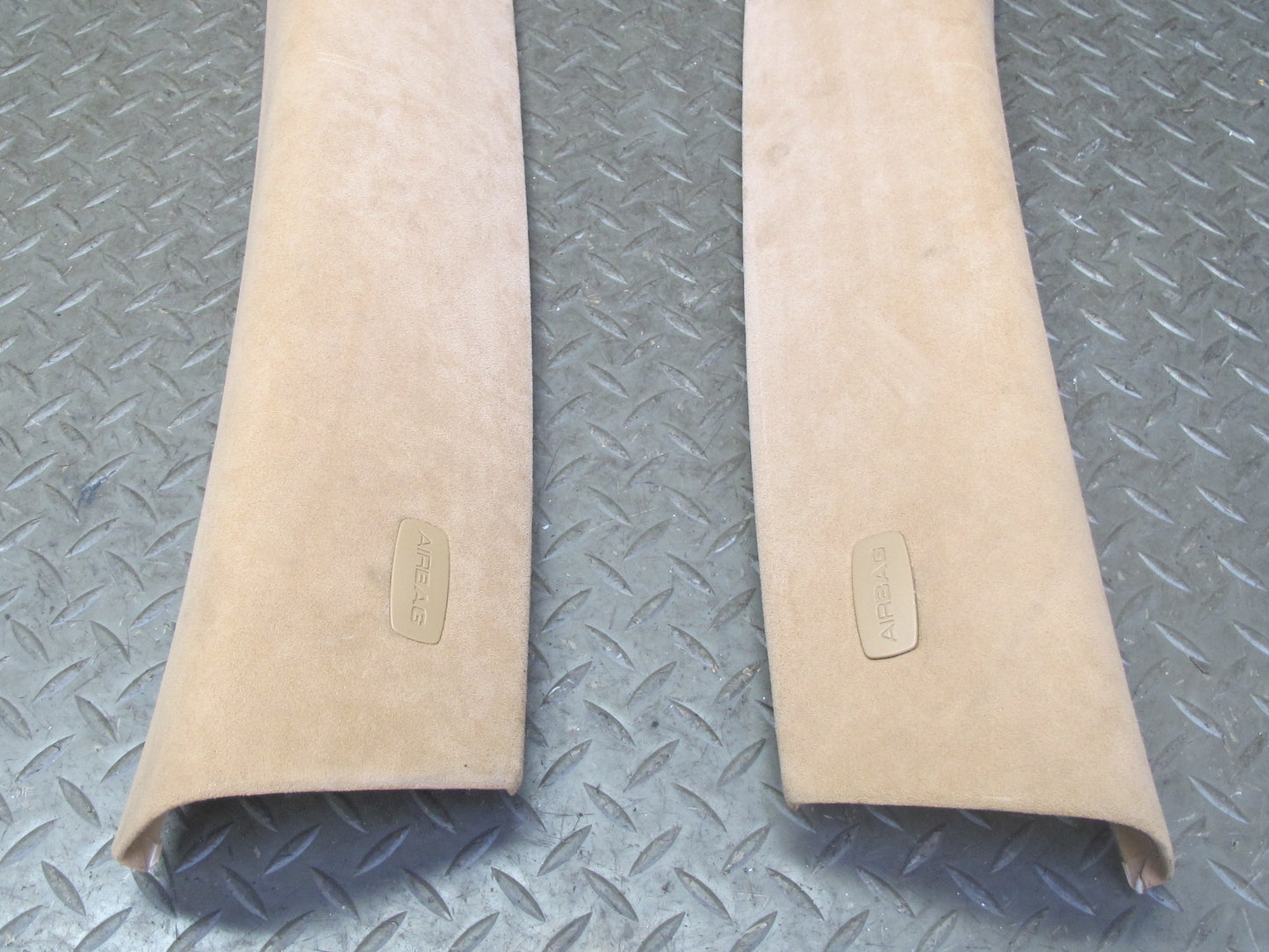 2003-2010 Porsche Cayenne 957 Front Interior A Pillar Trim Panel Alcantara Set
