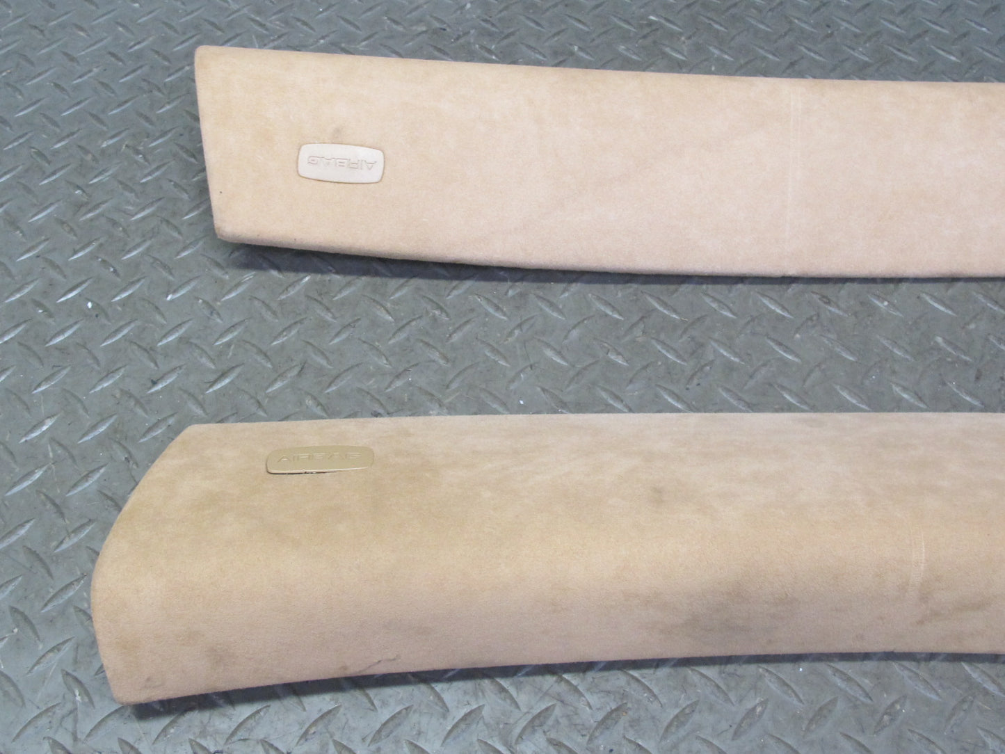 2003-2010 Porsche Cayenne 957 Front Interior A Pillar Trim Panel Alcantara Set