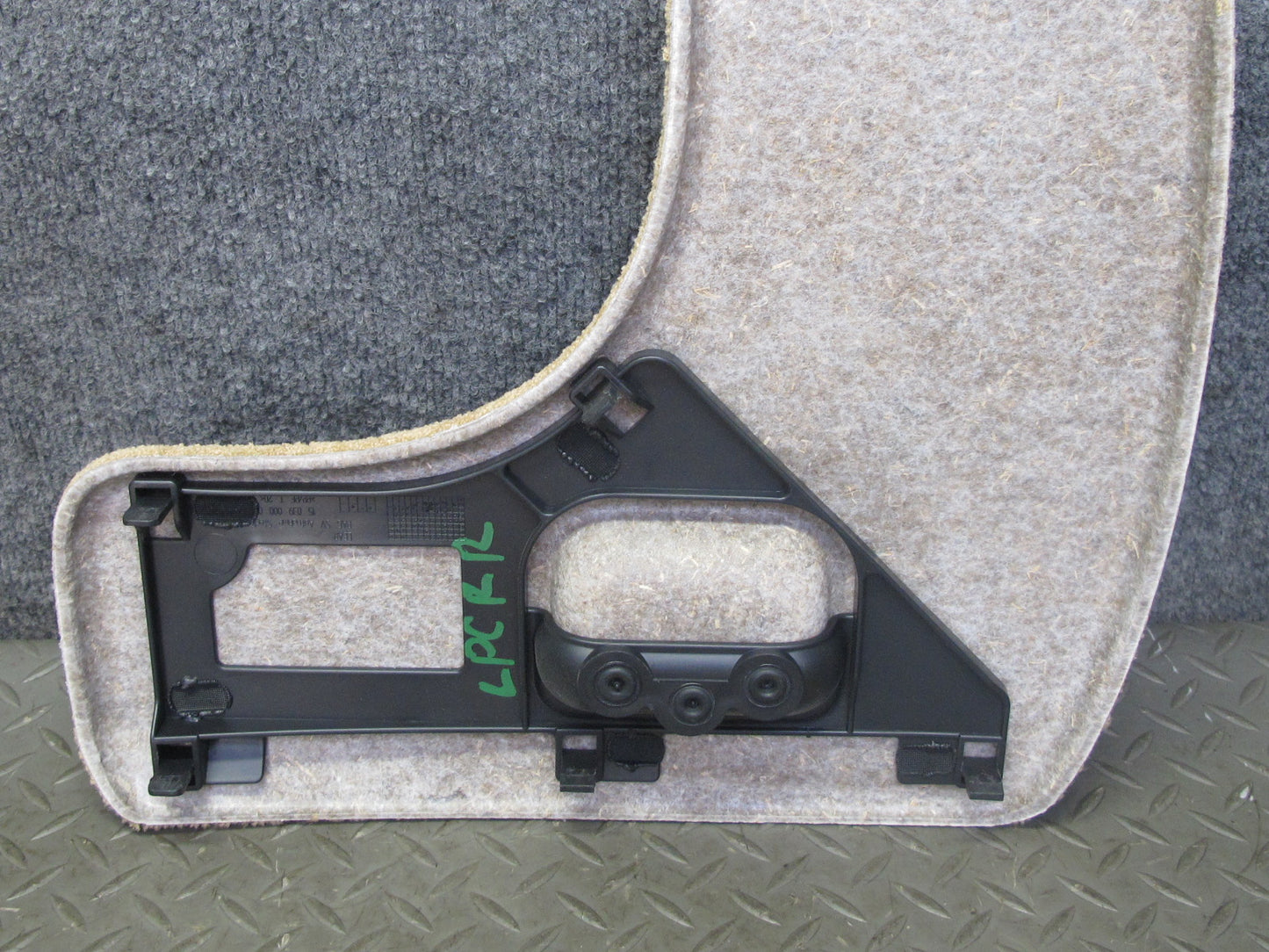03-10 Porsche Cayenne 957 Rear Trunk Side Carpet Trim Panel Sand Beige Set