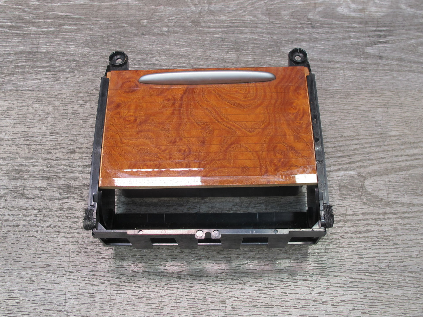 2003-2010 Porsche Cayenne 957 Center Console CUP Holder Compartment Storage Wood