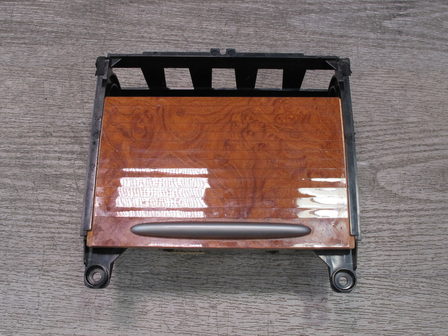 2003-2010 Porsche Cayenne 957 Center Console CUP Holder Compartment Storage Wood