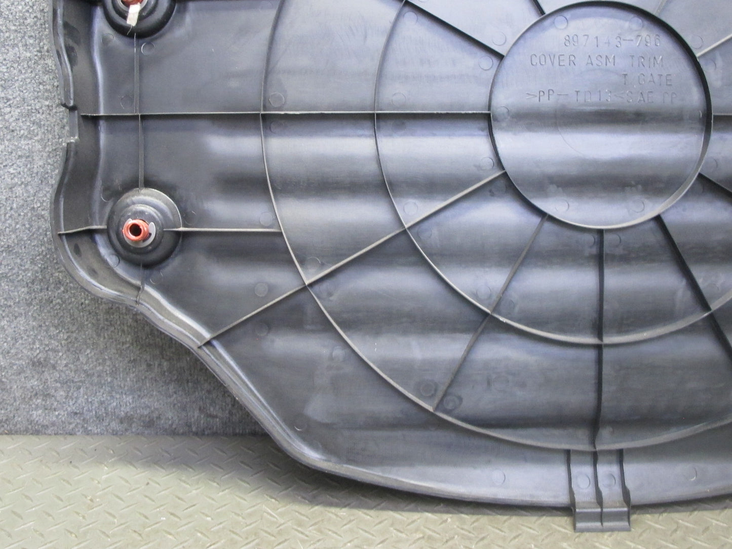 99-01 Isuzu Vehicross Rear Tailgate Interior Spare Tire Trim Cover Panel OEM