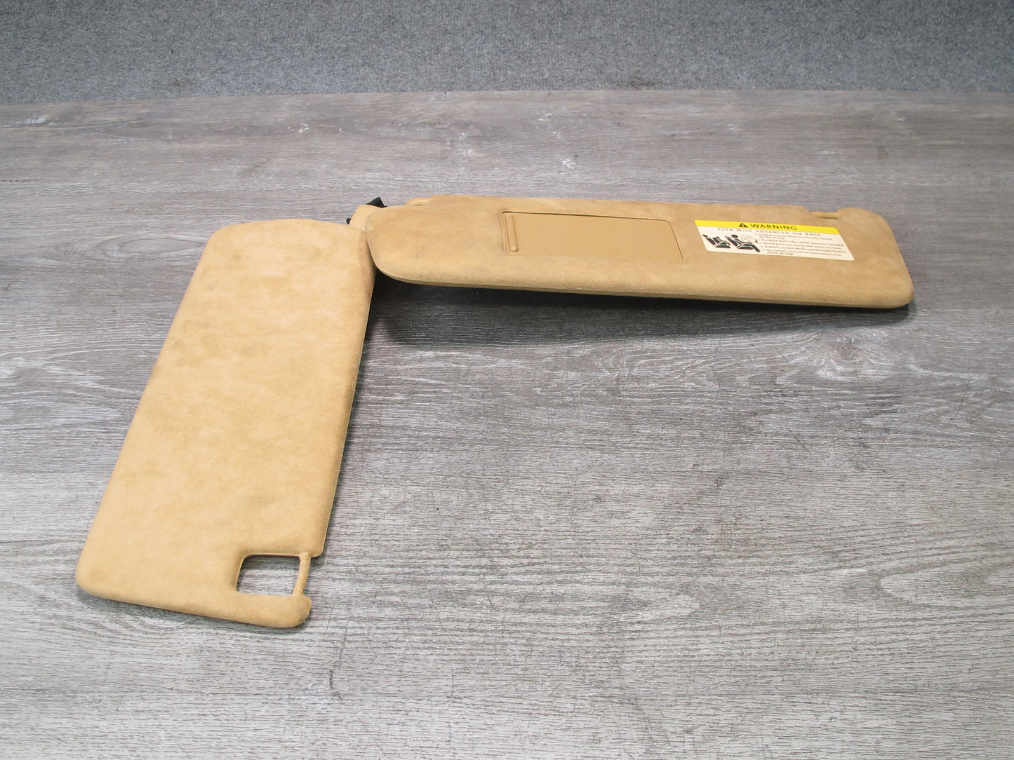 2003-2010 Porsche Cayenne 955 957 Front Left & Right Sun Visor Alcantara Set