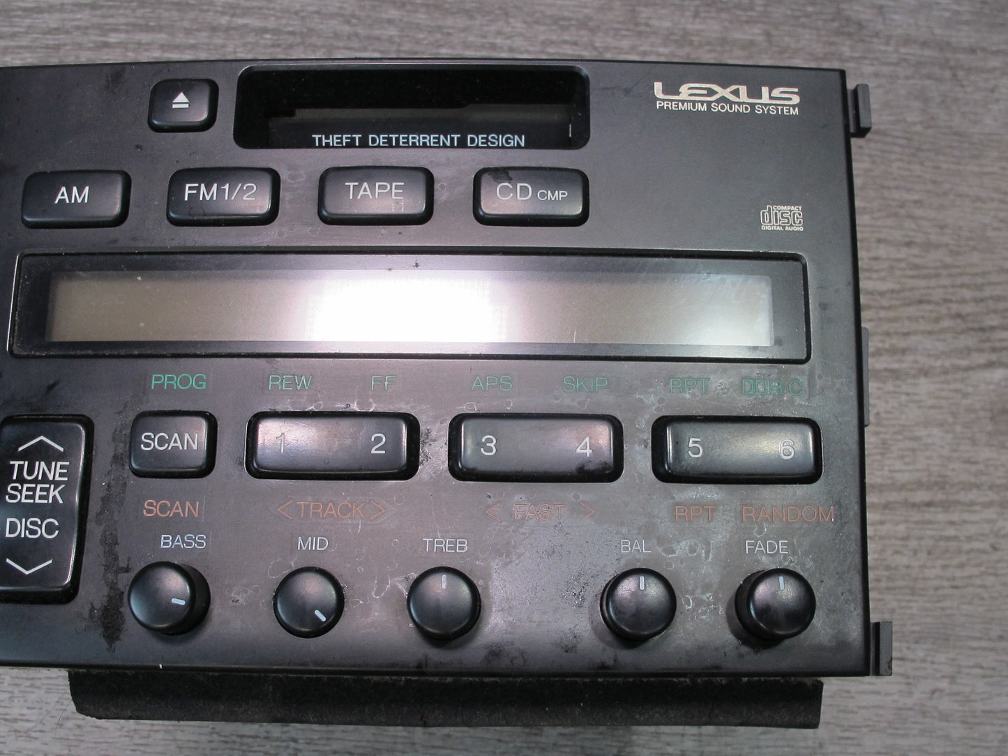 97-98 Lexus UZZ30 SC300 SC400 AM FM Radio Cassette Player Receiver Head Unit OEM