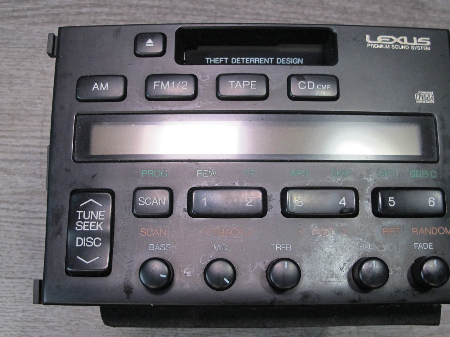 97-98 Lexus UZZ30 SC300 SC400 AM FM Radio Cassette Player Receiver Head Unit OEM