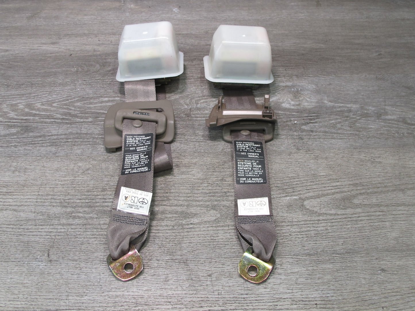 97-00 LEXUS SC300 SC400 REAR RIGHT & LEFT SIDE SEATBELT RETRACTOR SET OEM