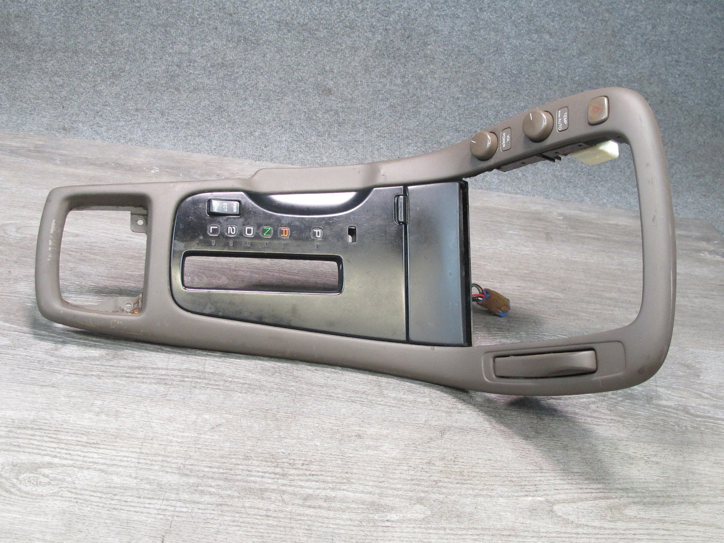 95-97 Lexus SC300 SC400 A/T Center Console Trim w CUP Holder & Shifter Trim OEM