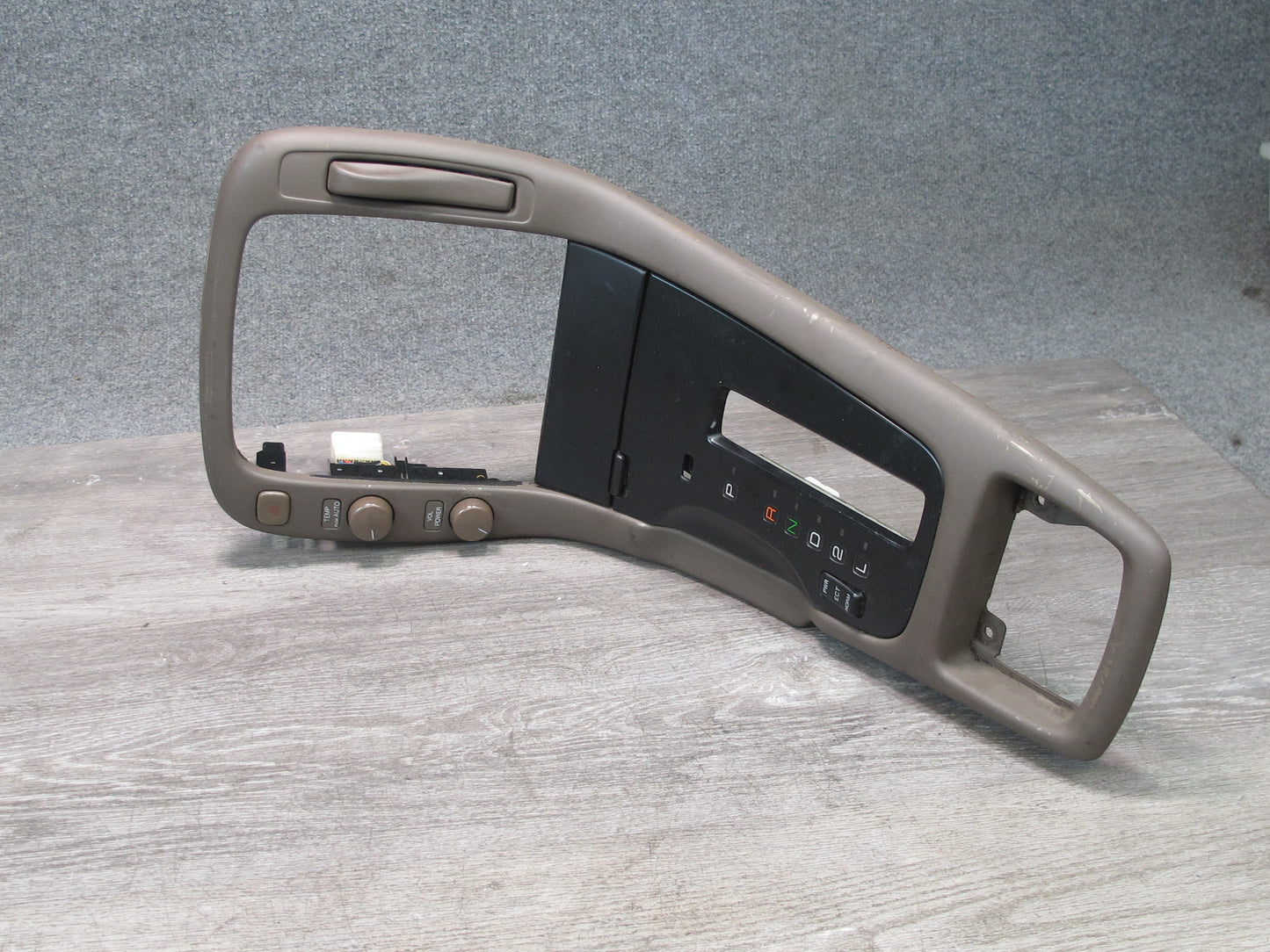 95-97 Lexus SC300 SC400 A/T Center Console Trim w CUP Holder & Shifter Trim OEM