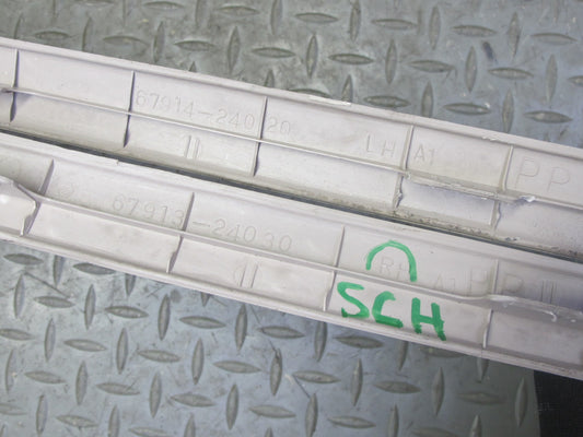 94-00 Lexus UZZ30L SC300 SC400 Door Scuff Step Sill Plate Trim Set Ivory OEM