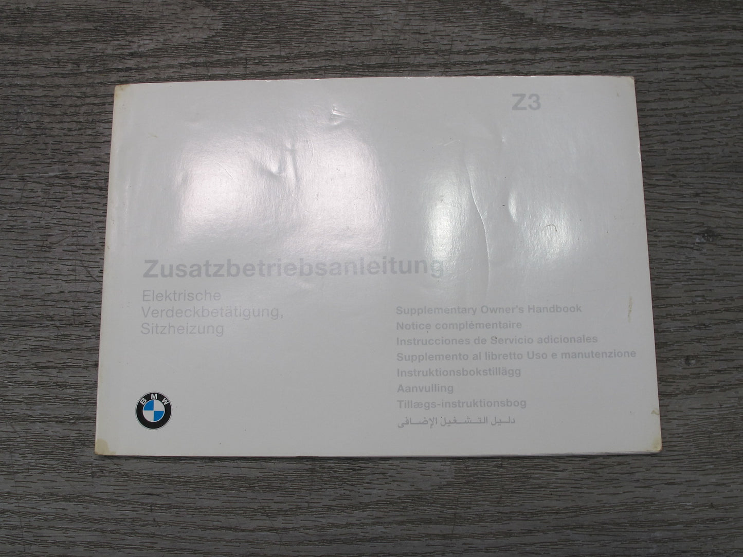 1998 BMW E36/7 Z3 2.8L M52 Owners Operator User Guide Manual Book Set Case OEM