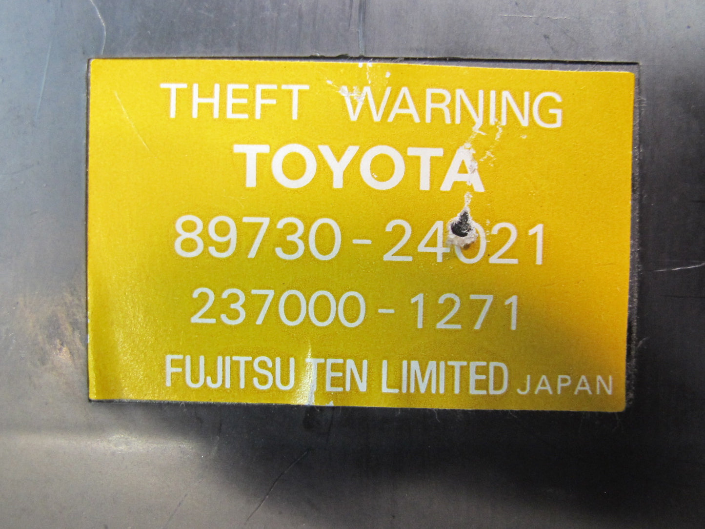 97-98 Lexus UZZ30L SC300 SC400 Theft Warning Control Module 89730-24021 OEM