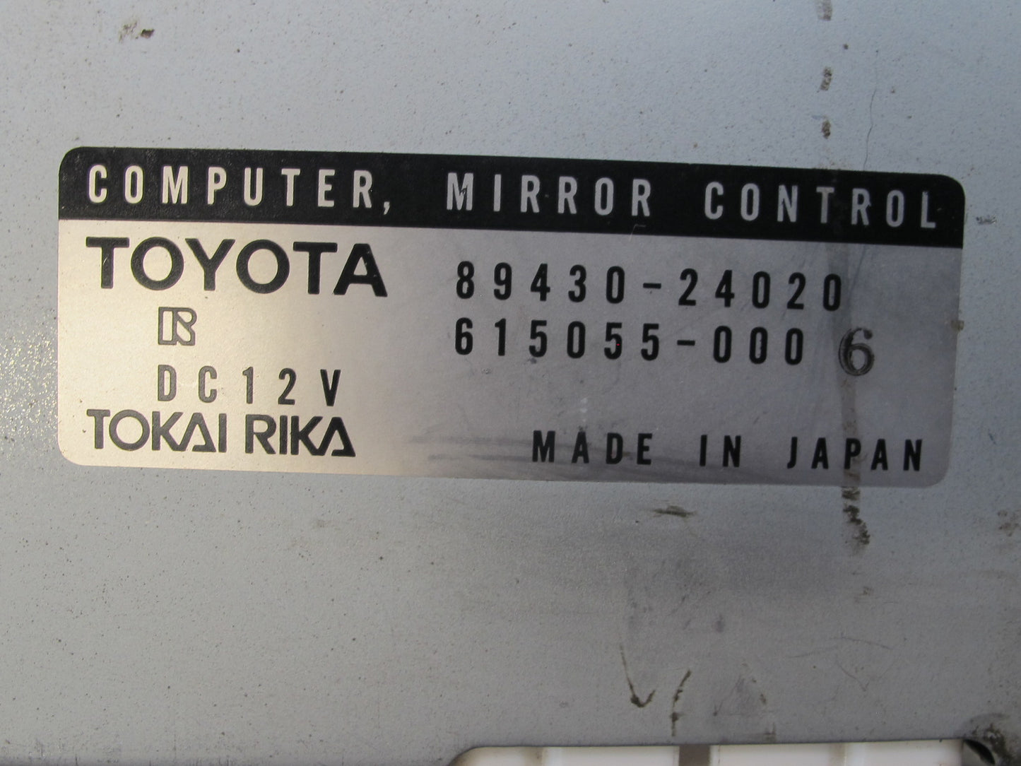 92-00 Lexus UZZ30L SC300 SC400 Mirror Control Module Unit 89430-24020 OEM
