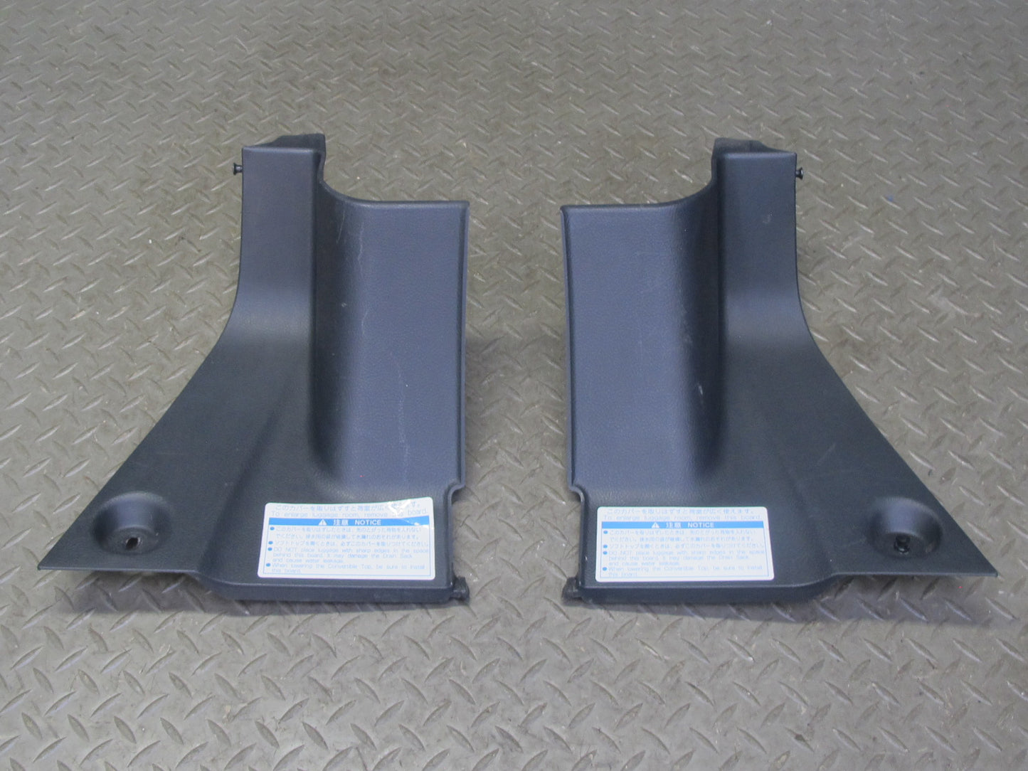 00-05 Toyota MR2 Spyder ZZW30L Set of 2 Rear Separator Board Trim Panel OEM
