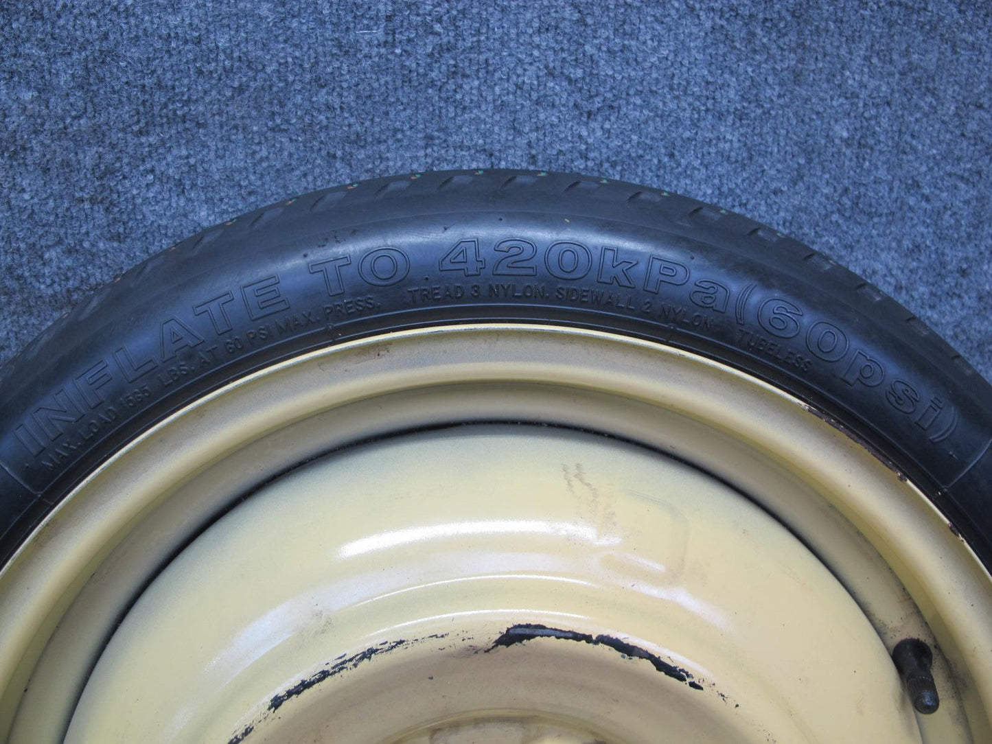 00-02 Toyota MR2 Spyder ZZW30L Spare Tire 16" R16 Wheel Donut 16x4 125/70 OEM