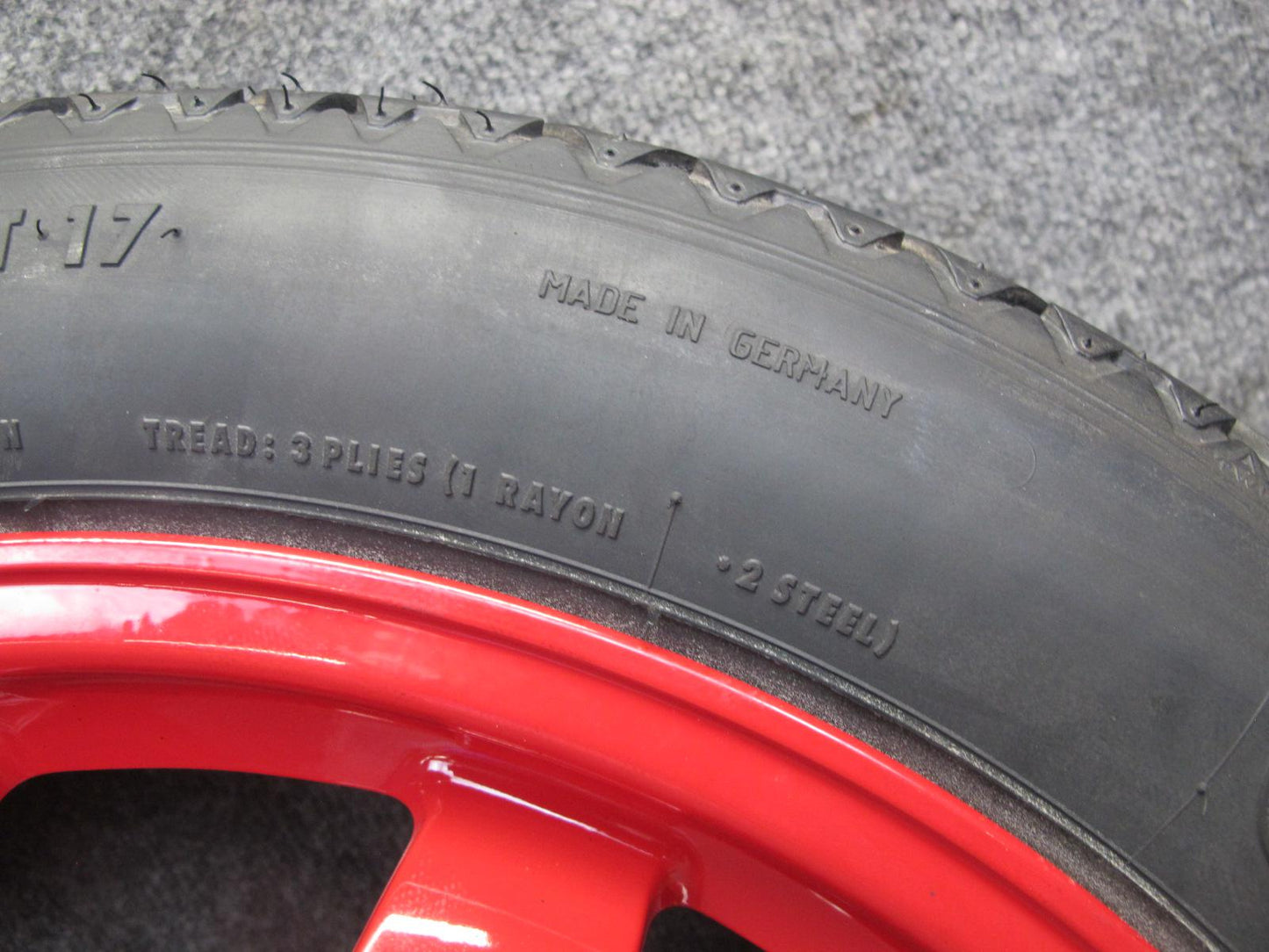 1999-2005 Porsche 911 996 Emergency Spare Tire Wheel 17x3.5 ET19 Conti 105/95