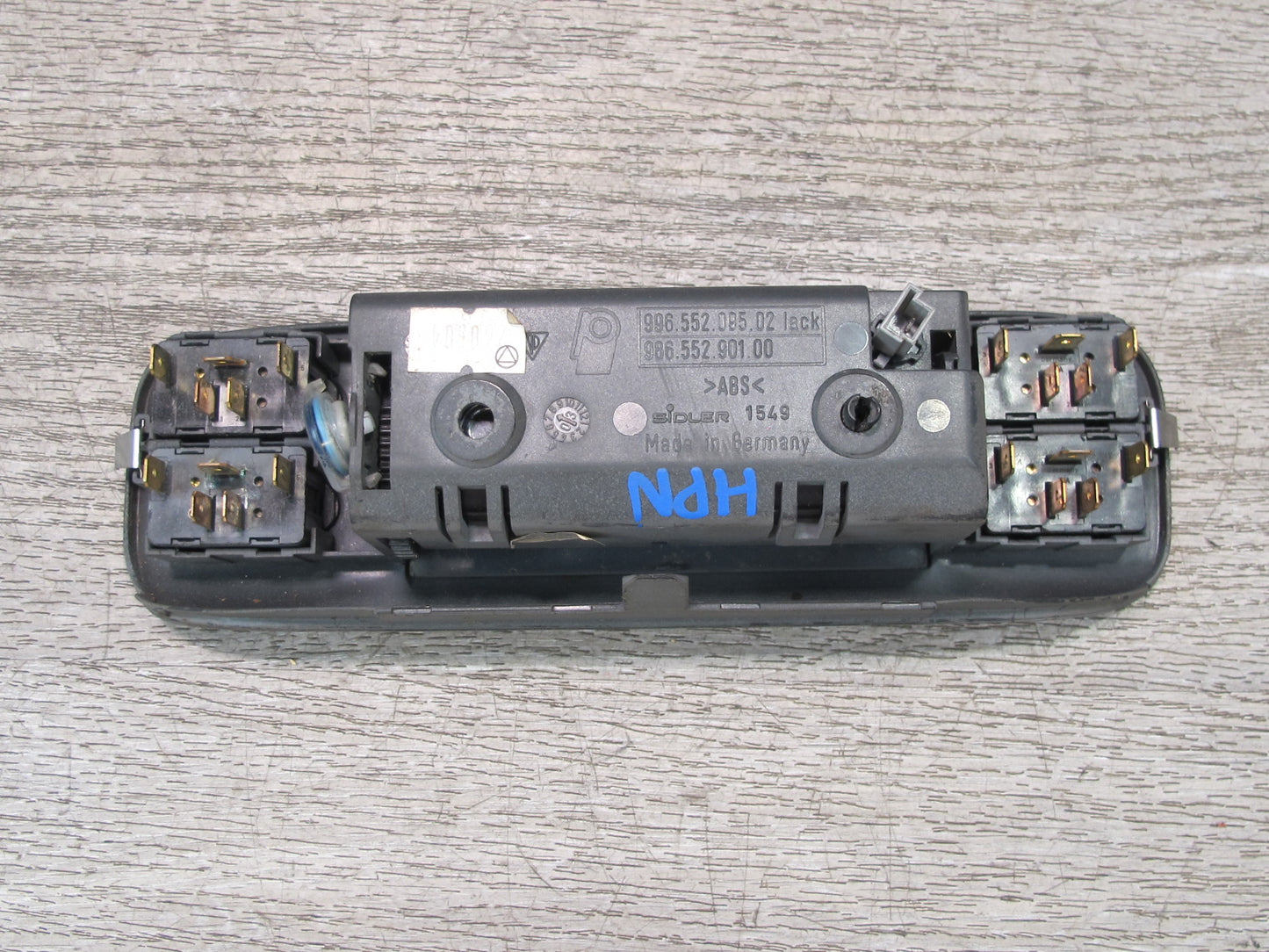 2000-2005 Porsche 911 Carrera 996 Center Console Master Window Switch W/ Ashtray