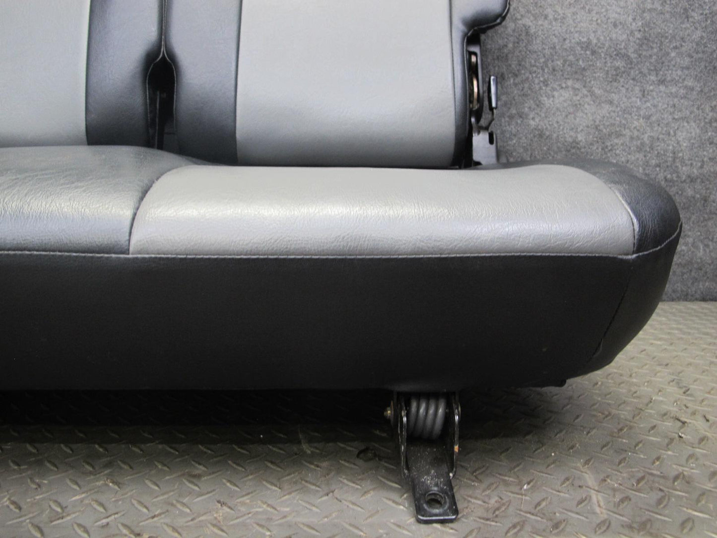 99-01 Isuzu Vehicross Rear Leather Seat Black & Gray OEM