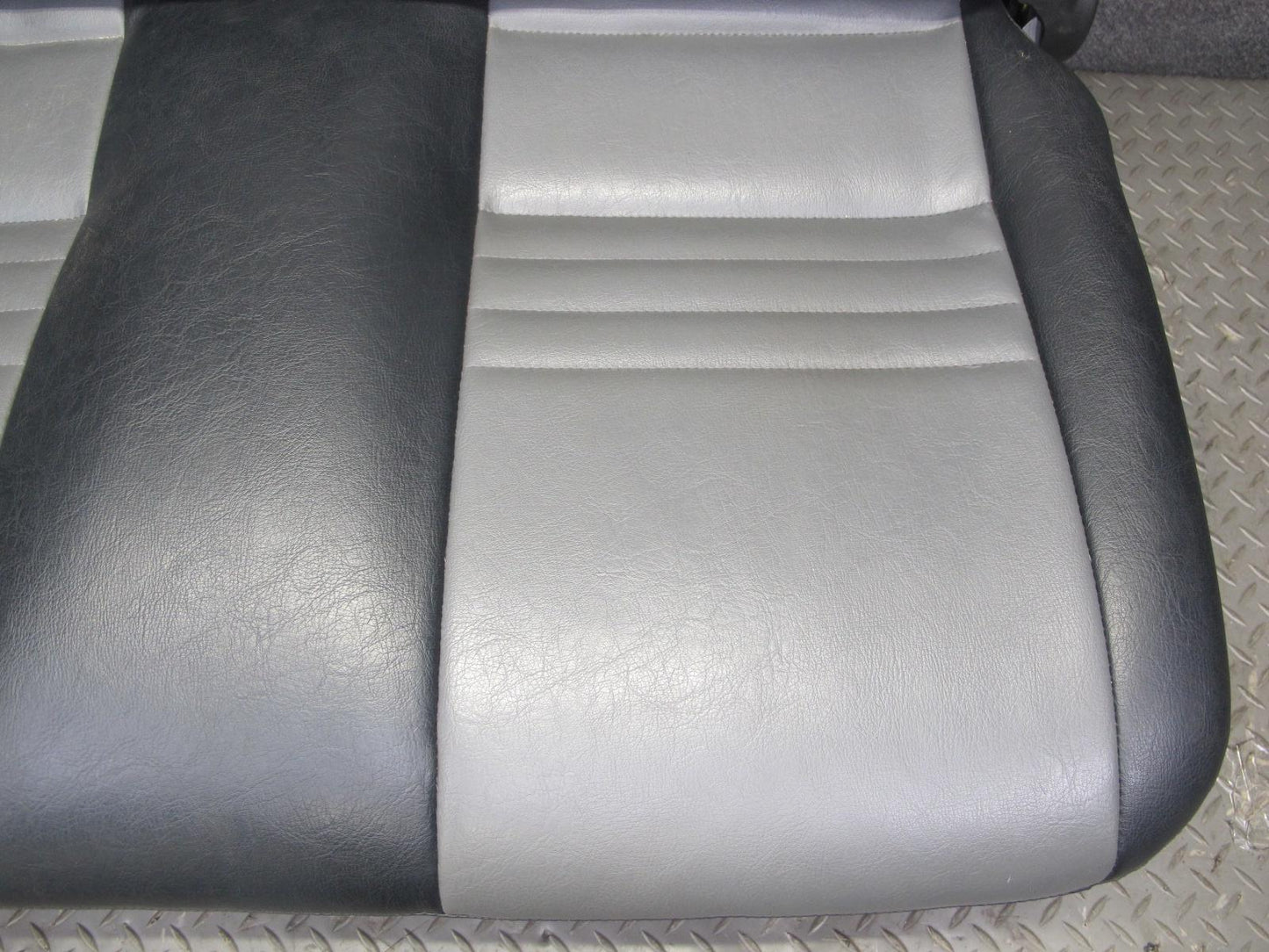 99-01 Isuzu Vehicross Rear Leather Seat Black & Gray OEM