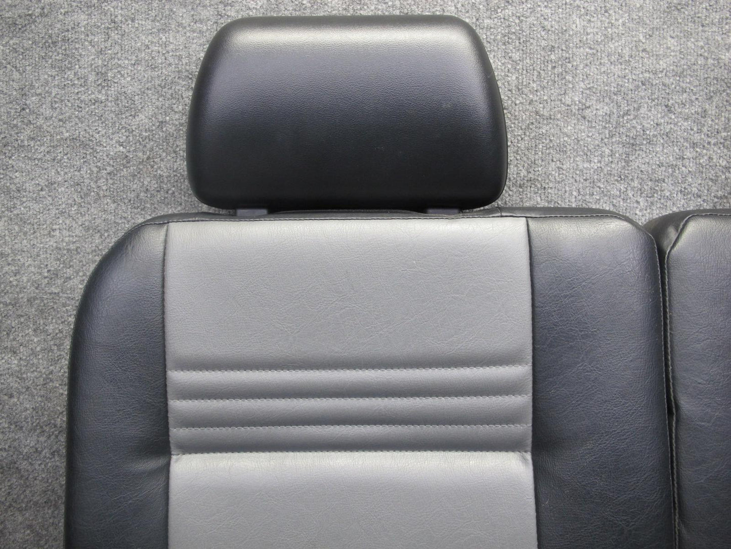99-01 Isuzu Vehicross Rear Leather Seat Black & Gray OEM