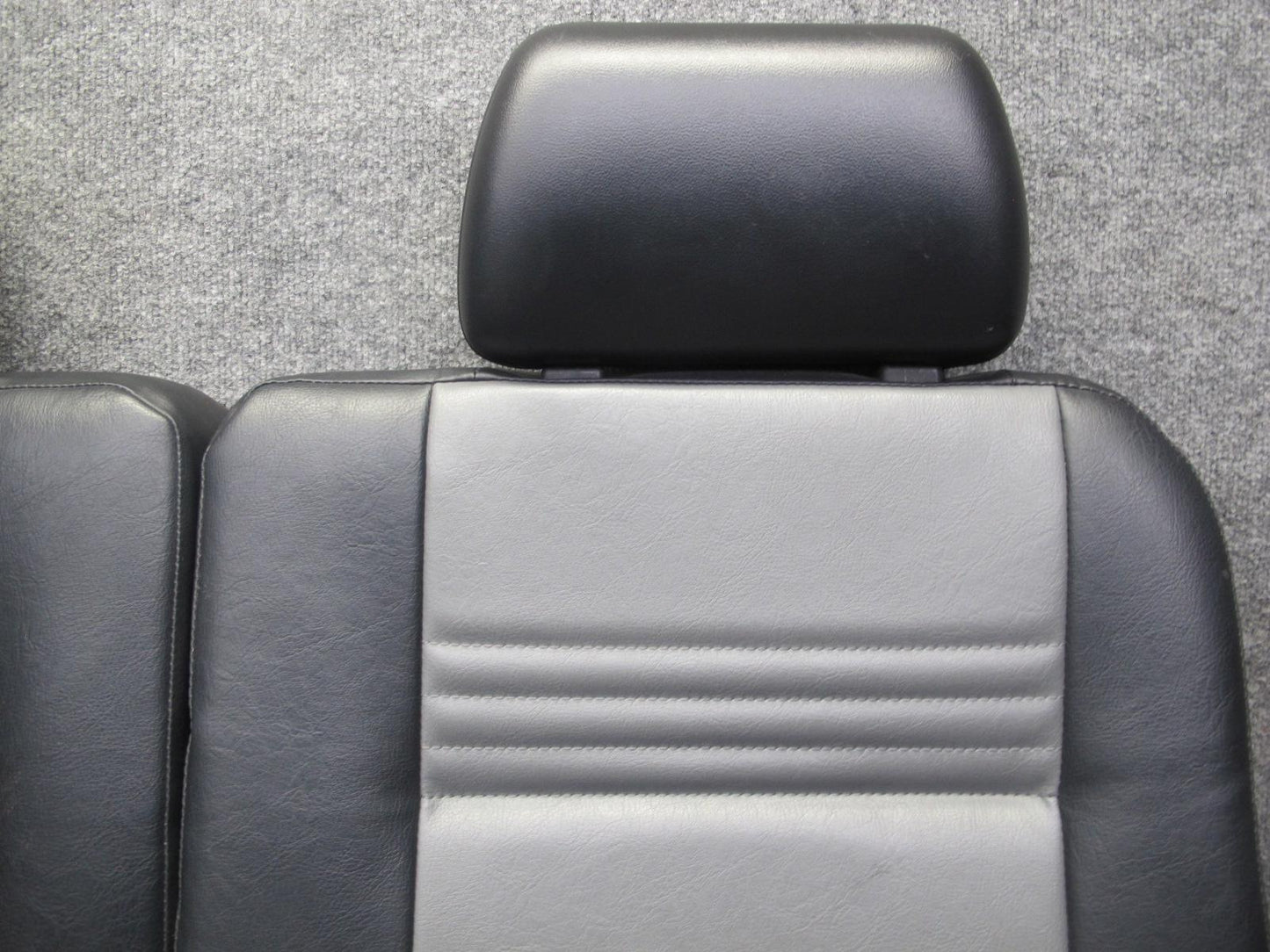 99-01 Isuzu Vehicross Rear Leather Seat Black & Gray OEM