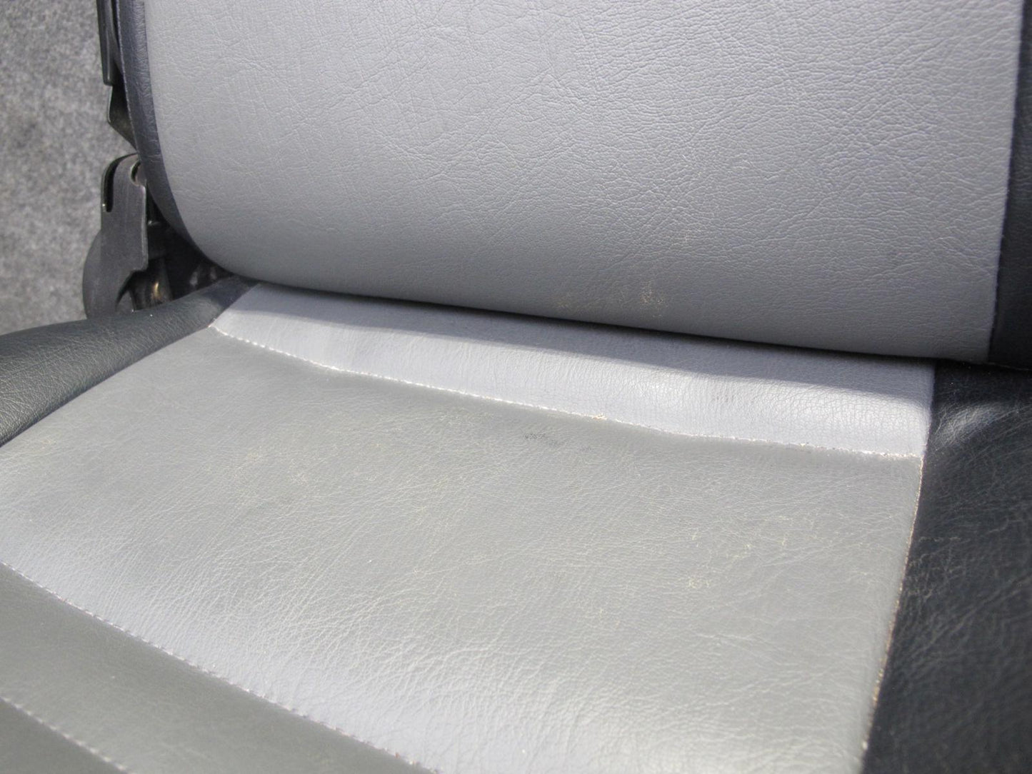 99-01 Isuzu Vehicross Rear Leather Seat Black & Gray OEM