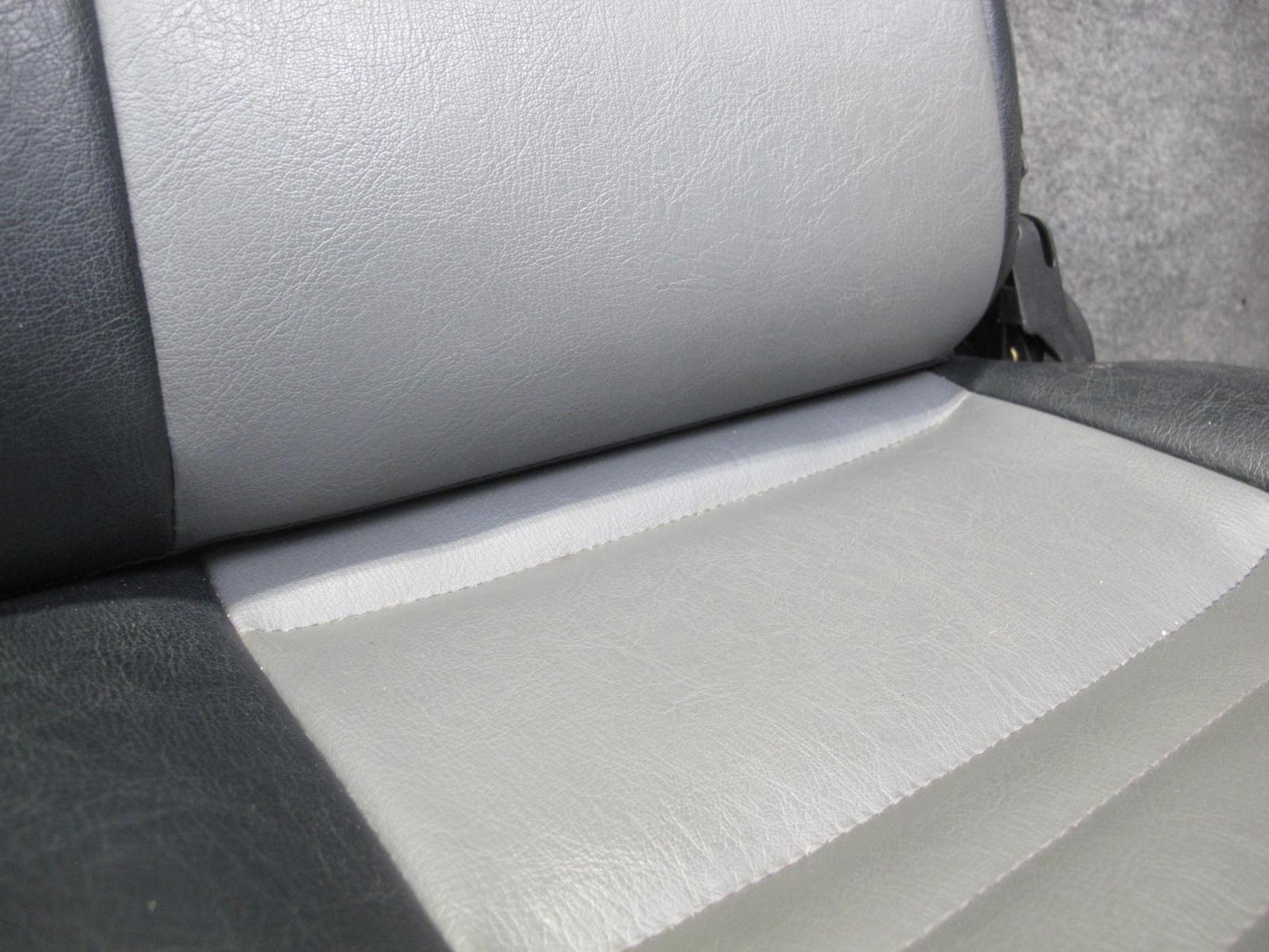 99-01 Isuzu Vehicross Rear Leather Seat Black & Gray OEM