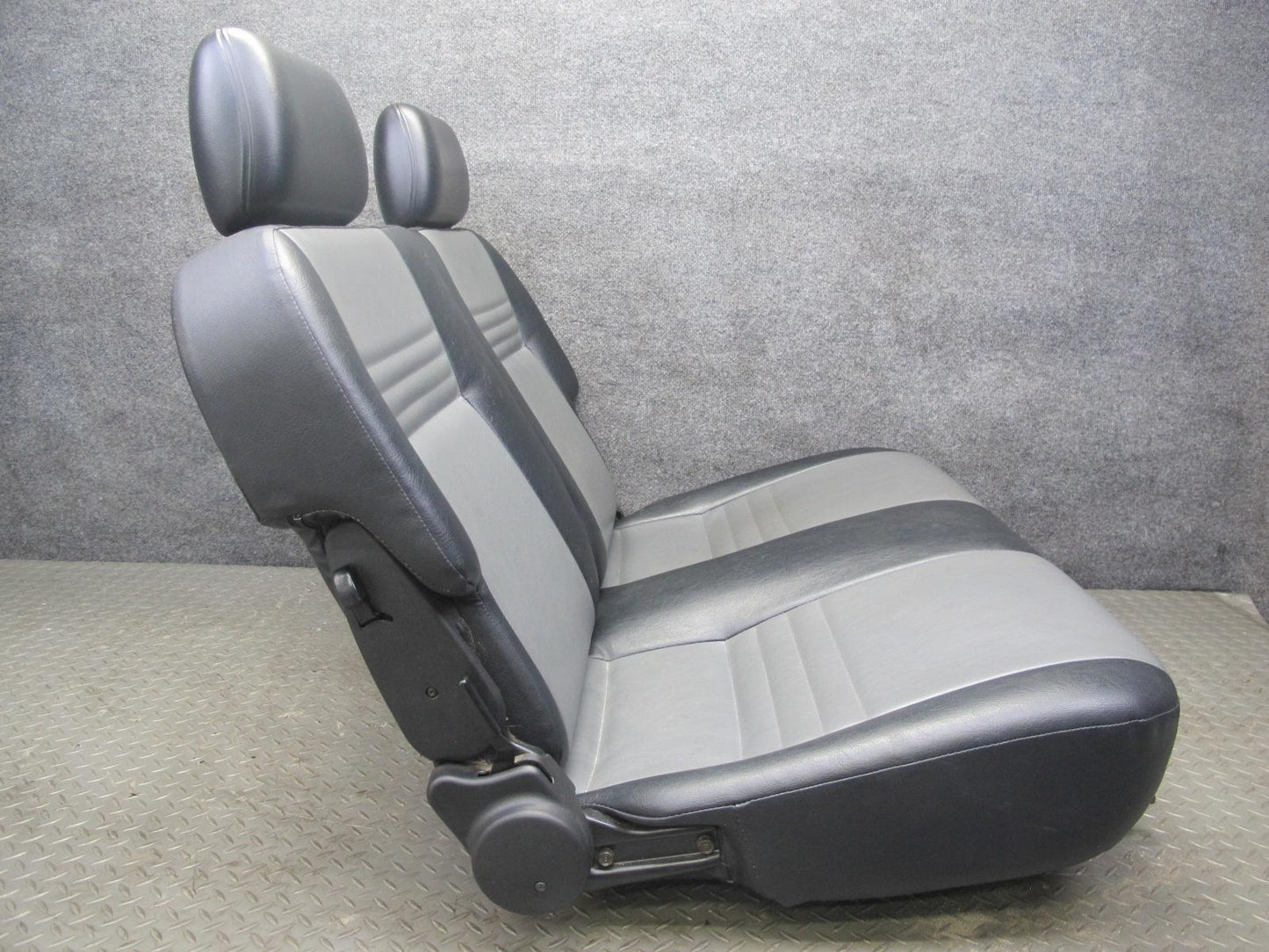 99-01 Isuzu Vehicross Rear Leather Seat Black & Gray OEM