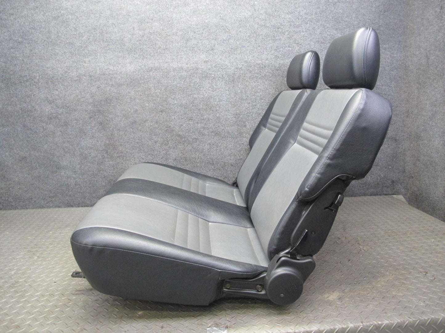 99-01 Isuzu Vehicross Rear Leather Seat Black & Gray OEM