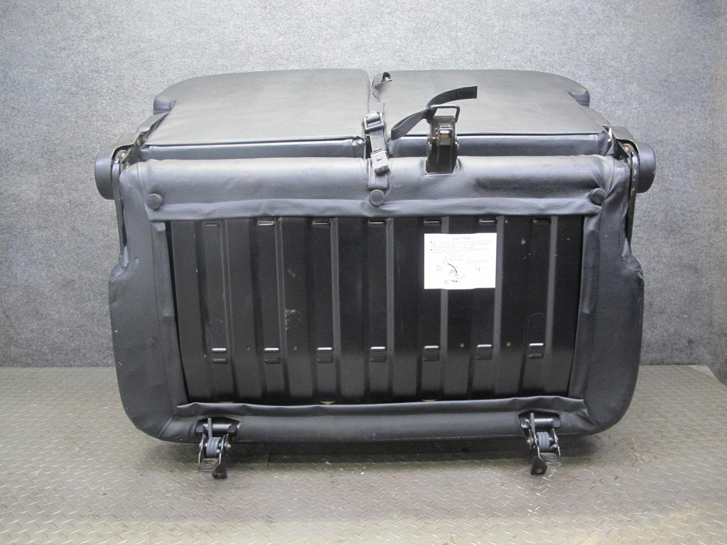 99-01 Isuzu Vehicross Rear Leather Seat Black & Gray OEM