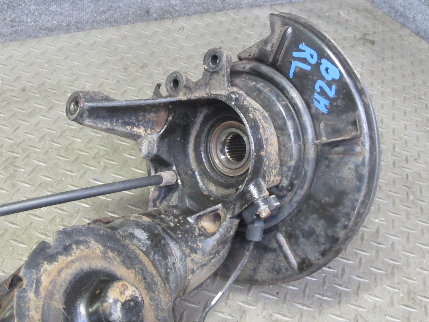 96-02 BMW E36/7 Z3 Rear Left Spindle Knuckle Wheel Hub Bearing Trailing Arm OEM