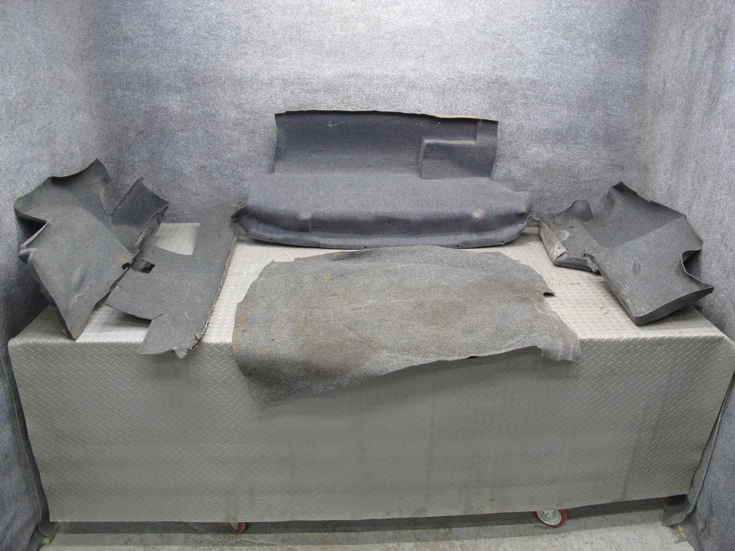 87-91 BMW E30 325i Convertible Rear Trunk Trim Panel Carpet Cover Set OEM