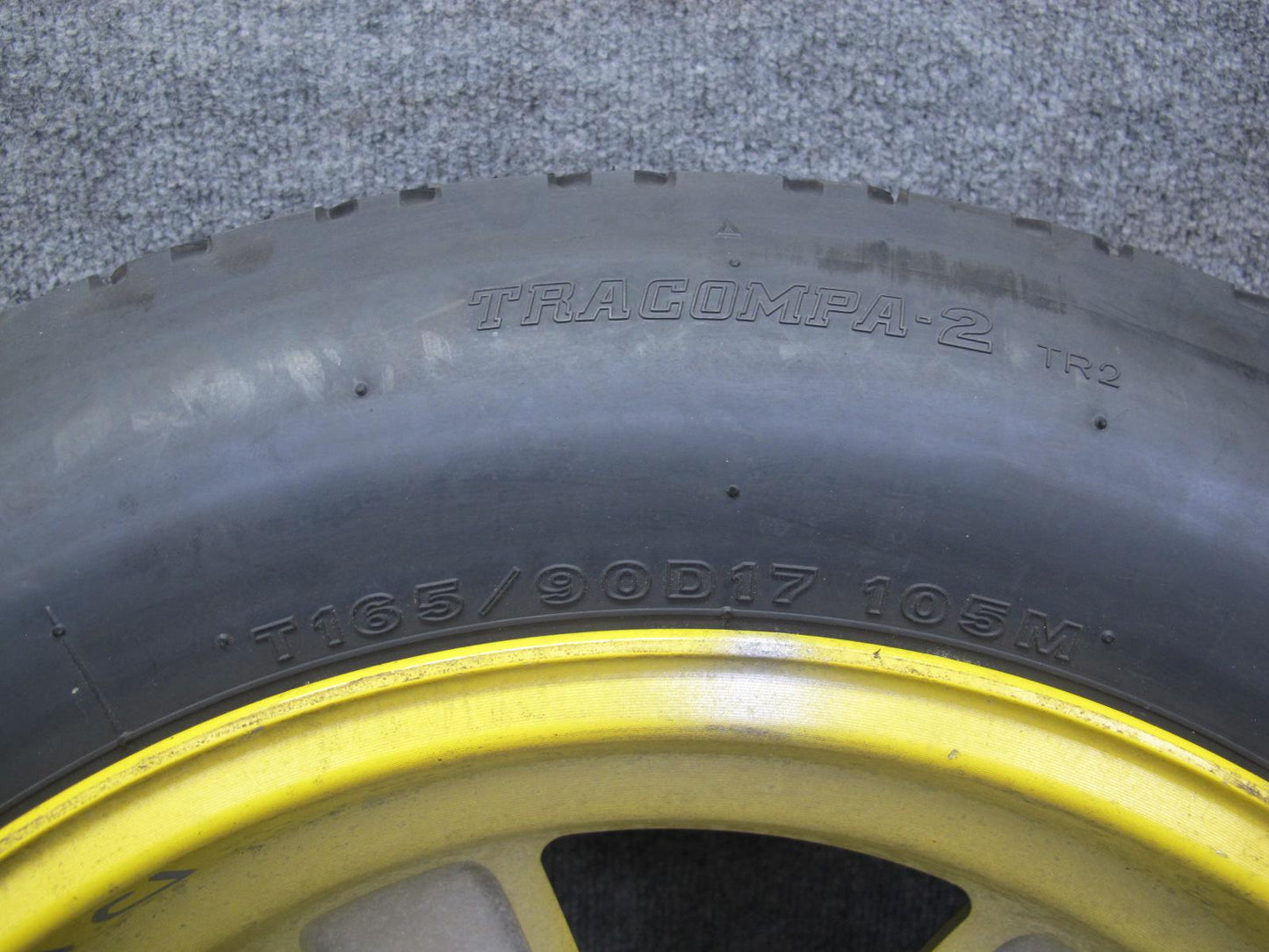 99-01 Isuzu Vehicross Spare Tire R17" Wheel 17x4T ET38 Bridgestone 165/90 OEM