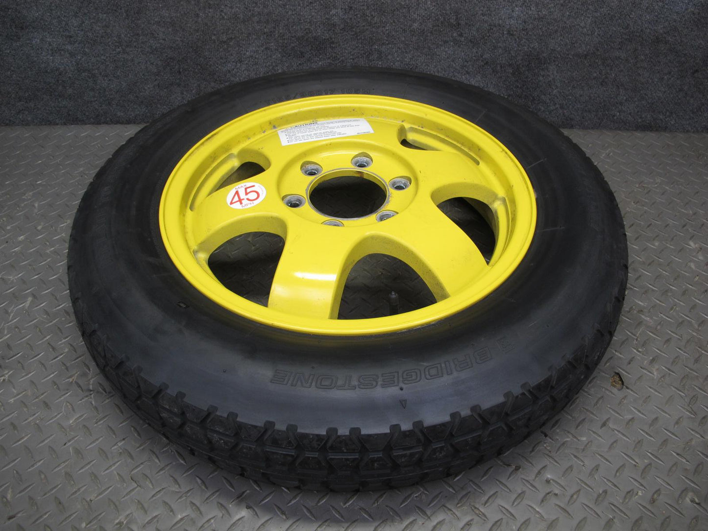 99-01 Isuzu Vehicross Spare Tire R17" Wheel 17x4T ET38 Bridgestone 165/90 OEM
