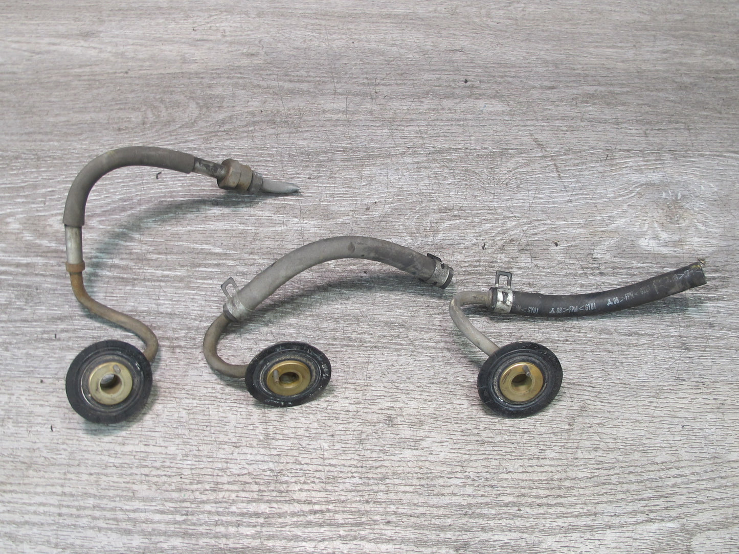 95-97 Lexus UZZ30L SC400 Set of 3 Fuel Gas Tank Banjo Bolts w Hose Line OEM